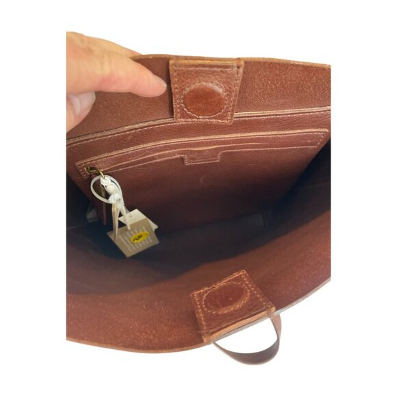 NWT Madewell The Essentia Medium BucketTote Pebbled Leather Large - Picture 3 of 7